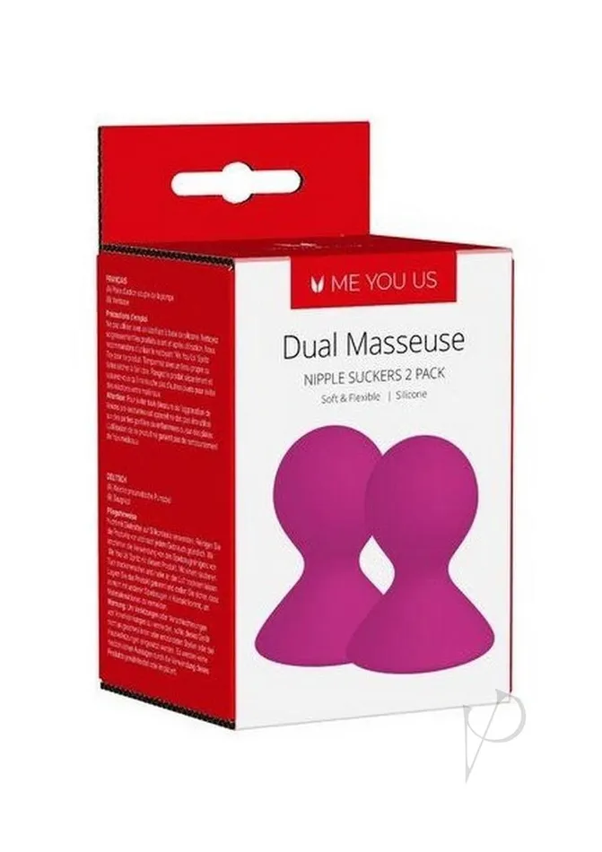 Me You Us Vibrators ME YOU US Dual Masseuse Silicone Nipple Suckers Purple Me You Us Vibrators ME YOU US Dual Masseuse Silicone Nipple Suckers Purple