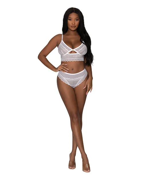 Modern Romance Bralette Cheeky Hipster White LXL Exposed Male Sex Toys