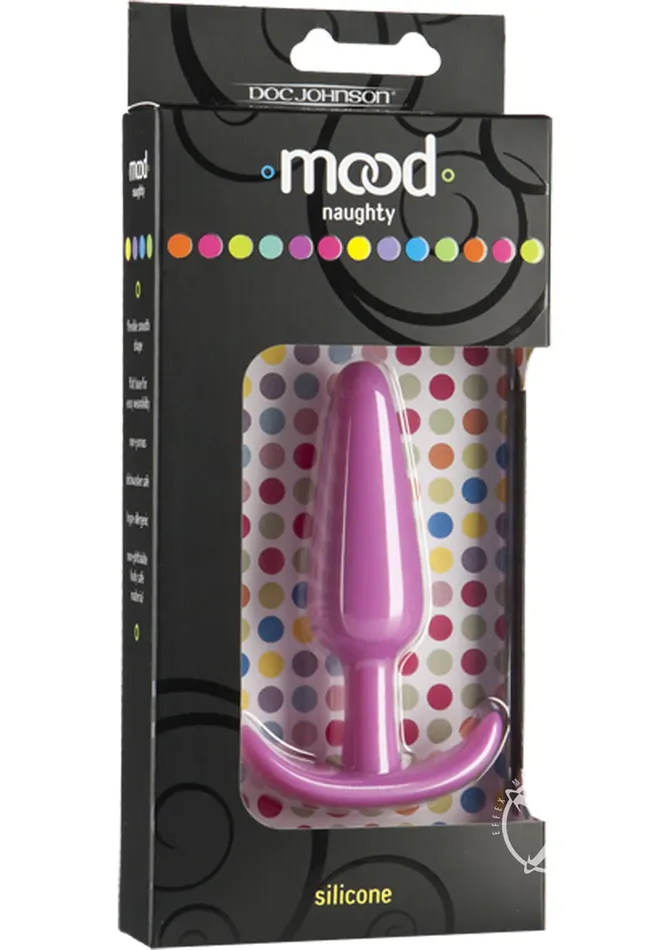 Mood Male Sex Toys Mood Naughty 1 Silicone Anal Plug Medium Pink