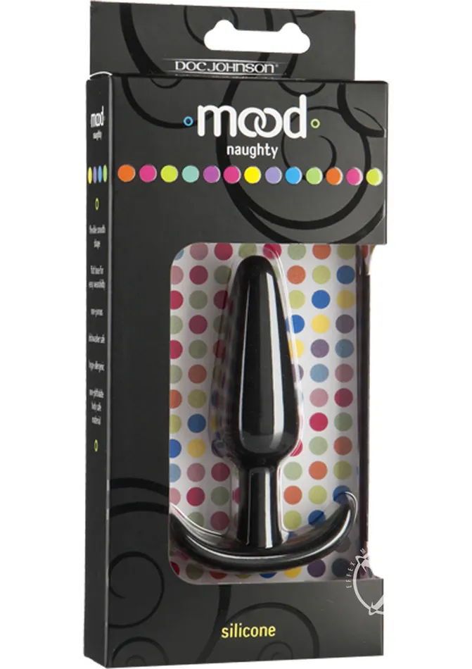 Mood Naughty 1 Silicone Anal Plug Medium Black Mood Anal