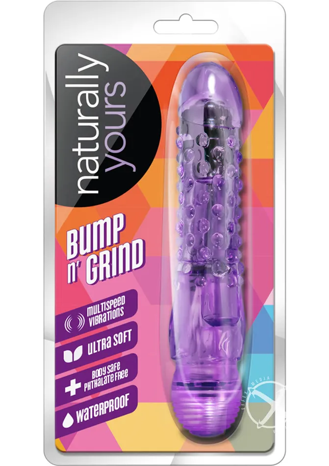 Naturally Yours Vibrators Naturally Yours Bump n Grind Vibrating Dildo Purple Naturally Yours Vibrators Naturally Yours Bump n Grind Vibrating Dildo Purple