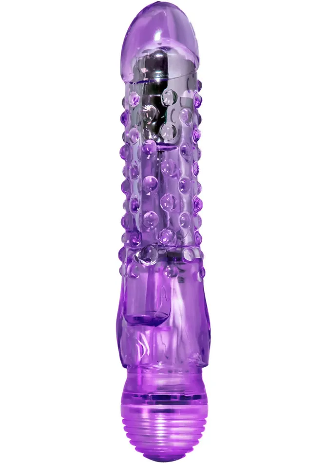 Naturally Yours Vibrators Naturally Yours Bump n Grind Vibrating Dildo Purple