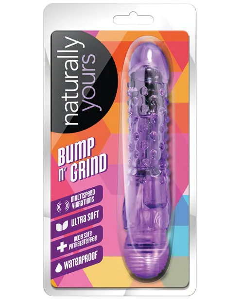 Naturally Yours Vibrators Naturally Yours Bump n Grind Vibrating Dildo Purple