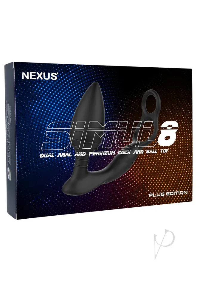 Nexus Anal Nexus Simul8 Butt Plug Edition Rechargeable Silicone Vibrating Dual Motor Anal Cock And Ball Toy Black Nexus Anal Nexus Simul8 Butt Plug Edition Rechargeable Silicone Vibrating Dual Motor Anal Cock And Ball Toy Black