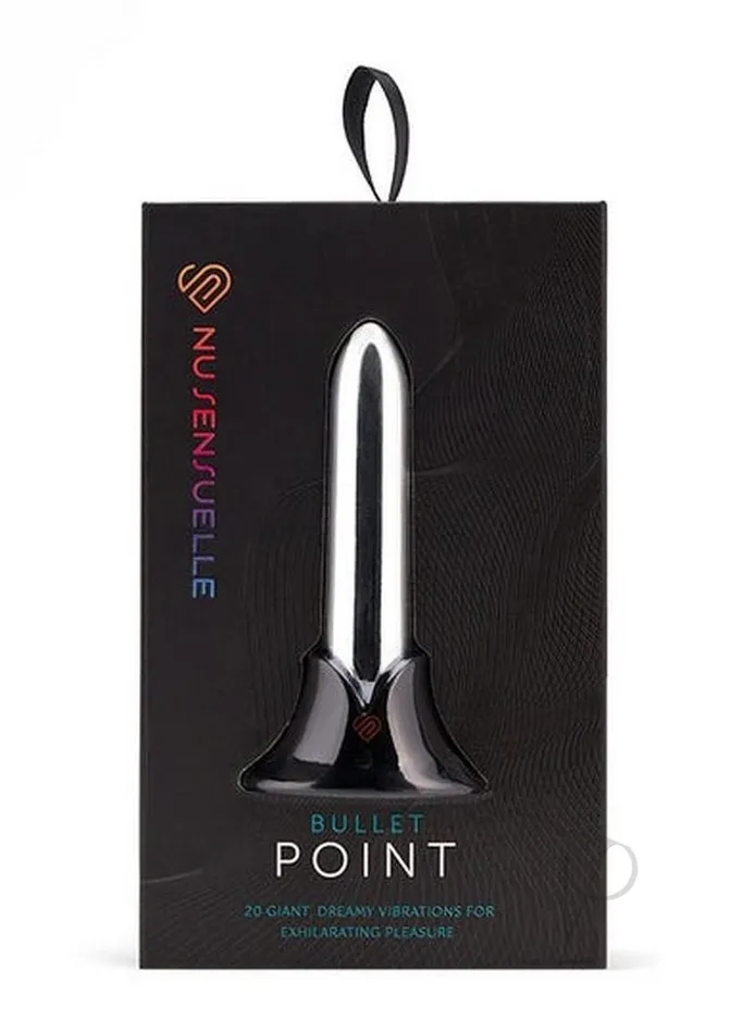 Nu Sensuelle Female Sex Toys Nu Sensuelle Point Rechargeable Silicone Bullet Silver Nu Sensuelle Female Sex Toys Nu Sensuelle Point Rechargeable Silicone Bullet Silver