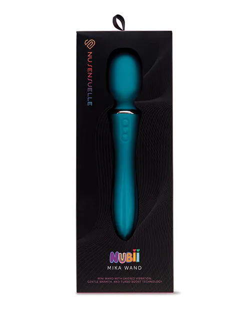 Nu Sensuelle Mika Nubii Rechargeable Silicone Mini Wand Blue Nu Sensuelle Vibrators Nu Sensuelle Mika Nubii Rechargeable Silicone Mini Wand Blue Nu Sensuelle Vibrators