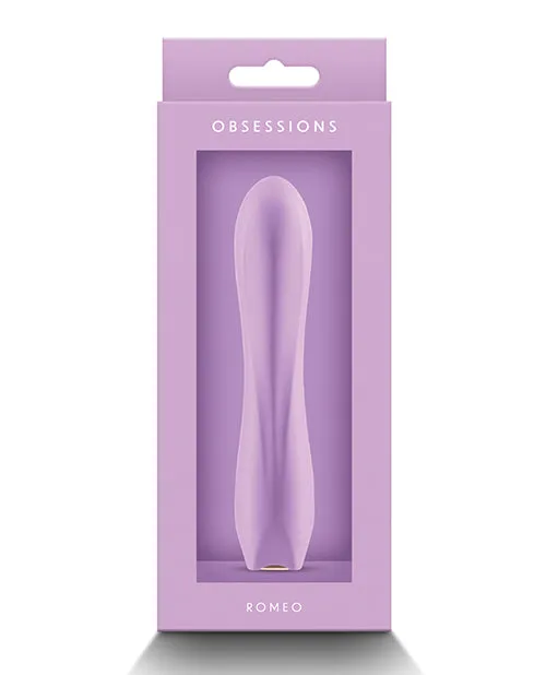 Obsessions Obsessions Romeo Rechargeable Silicone Vibrator Lavender Female Sex Toys Obsessions Obsessions Romeo Rechargeable Silicone Vibrator Lavender Female Sex Toys