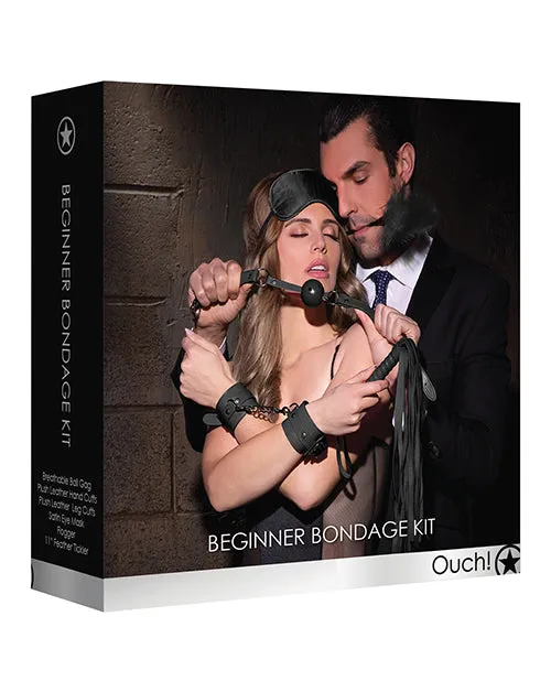 Ouch Couples Ouch Kits Beginners Bondage Kit 6pc Black Ouch Couples Ouch Kits Beginners Bondage Kit 6pc Black