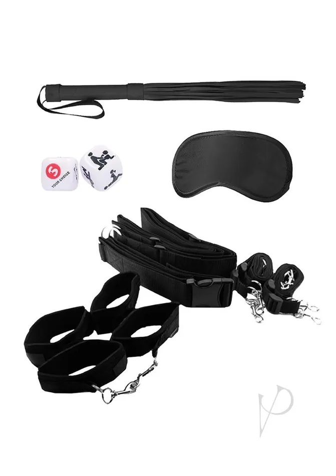 Ouch Couples Ouch Kits Bondage Belt Restraint System 8pc Black
