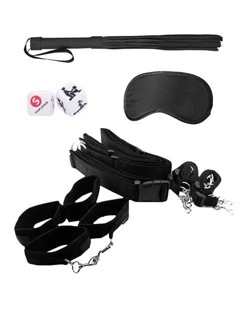 Ouch Couples Ouch Kits Bondage Belt Restraint System 8pc Black