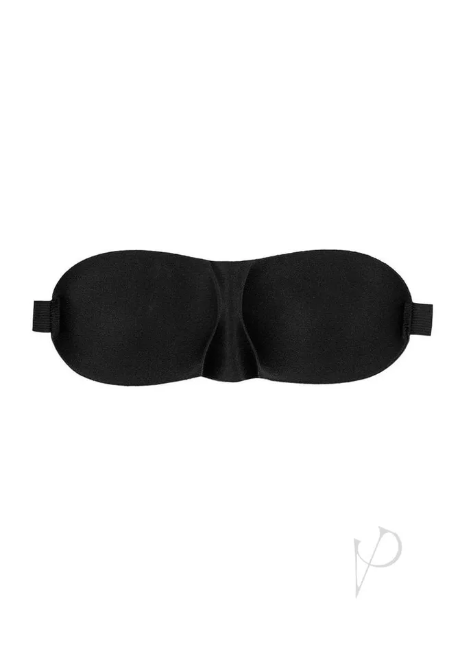 Ouch Couples Ouch Satin Curvy Eye Mask with Elastic Straps Black Ouch Couples Ouch Satin Curvy Eye Mask with Elastic Straps Black
