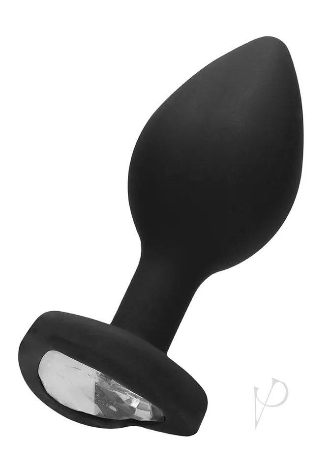 Ouch Ouch Diamond Heart Butt Plug Regular Black Anal Ouch Ouch Diamond Heart Butt Plug Regular Black Anal