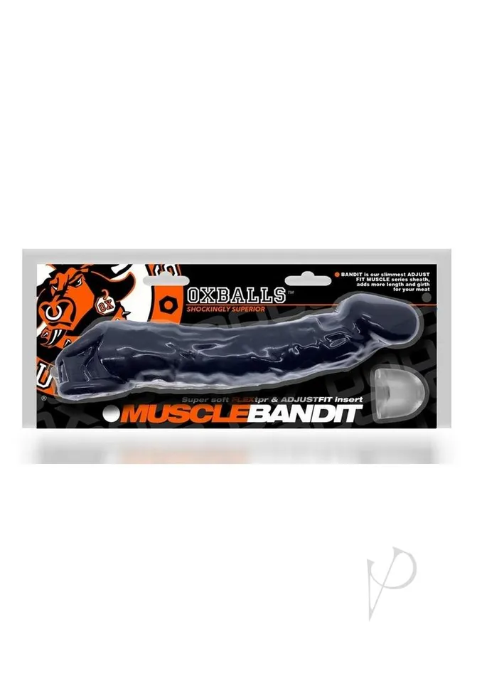 Oxballs Anal Muscle Bandit Slim Muscle Cocksheath Black