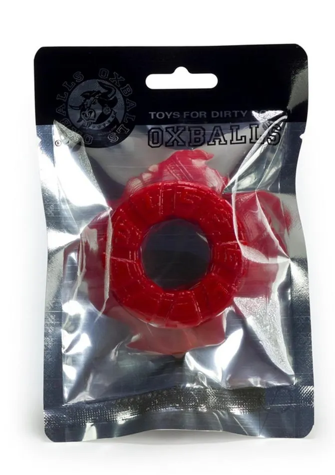 Oxballs Male Sex Toys Oxballs Diesel Silicone Cock Ring Red