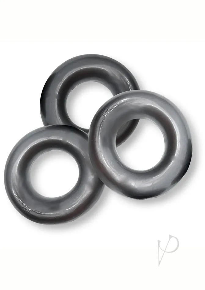 Oxballs Male Sex Toys Oxballs Fat Willy Jumbo Cock Ring 3 pack Steel