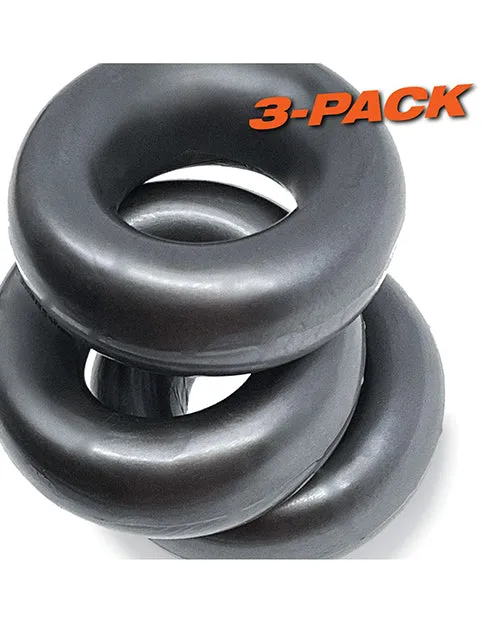 Oxballs Male Sex Toys Oxballs Fat Willy Jumbo Cock Ring 3 pack Steel
