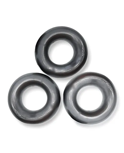 Oxballs Male Sex Toys Oxballs Fat Willy Jumbo Cock Ring 3 pack Steel