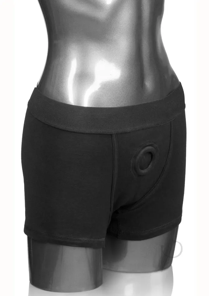 Packer Gear Boxer Brief Harness 2XL3XL Black Packer Gear Female Sex Toys