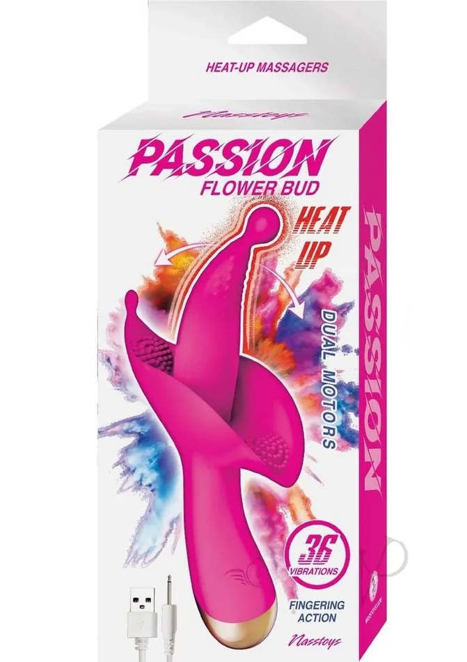 Passion Flower Bud Heat Up Rechargeable Silicone Clitoral Stimulator Pink Nasstoys Female Sex Toys Passion Flower Bud Heat Up Rechargeable Silicone Clitoral Stimulator Pink Nasstoys Female Sex Toys