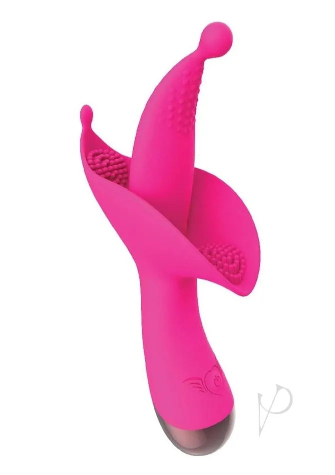Passion Flower Bud Heat Up Rechargeable Silicone Clitoral Stimulator Pink Nasstoys Female Sex Toys