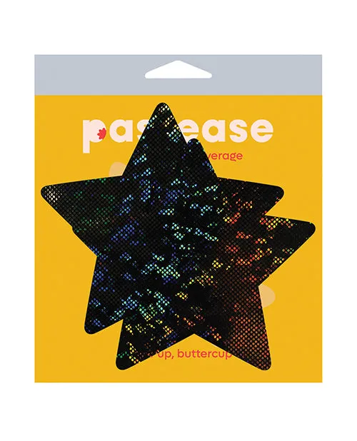 Pastease Coverage Disco Star Black OS Pastease Anal