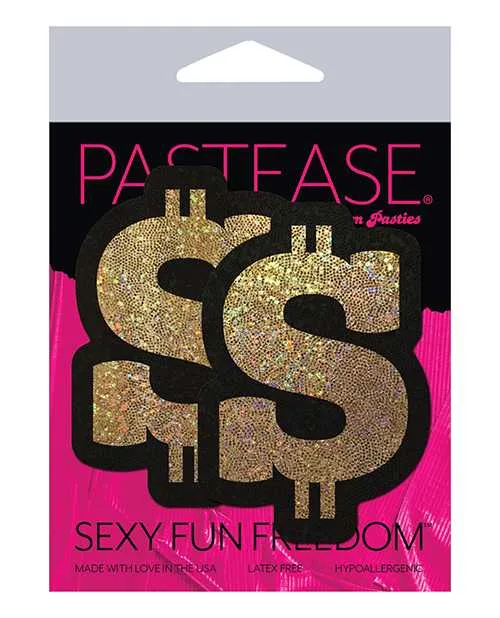 Pastease Premium Glitter Dollar Sign Gold OS Pastease Vibrators