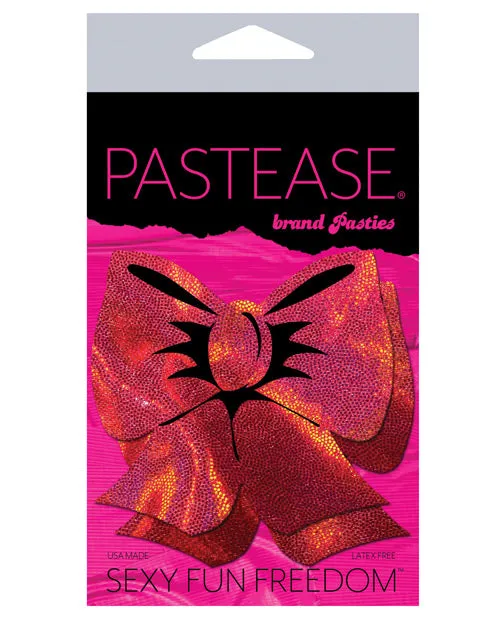 Pastease Premium Hologram Bow Red OS Pastease Vibrators Pastease Premium Hologram Bow Red OS Pastease Vibrators