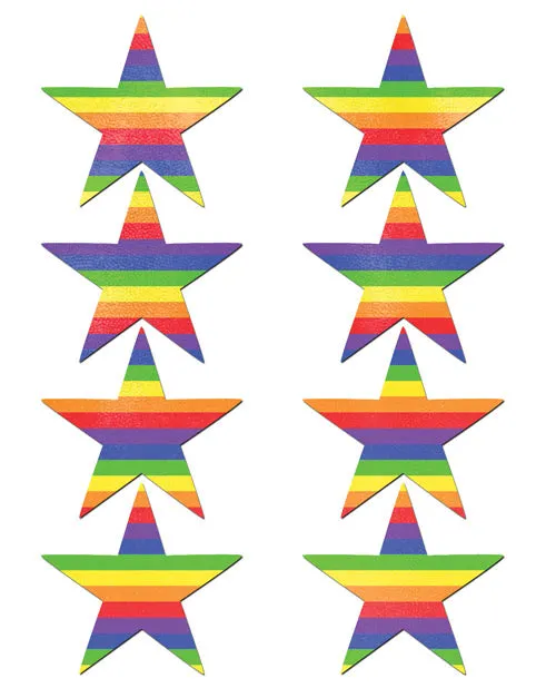 Pastease Premium Mini Rainbow Stars Pack of 8 OS Pastease Female Sex Toys