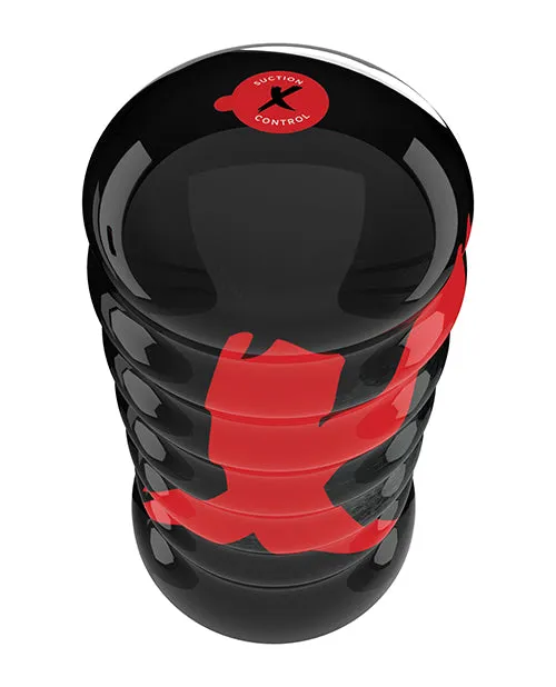 PDX Elite Air Tight Anal Masturbator Butt VanillaBlack Pdx Elite Male Sex Toys