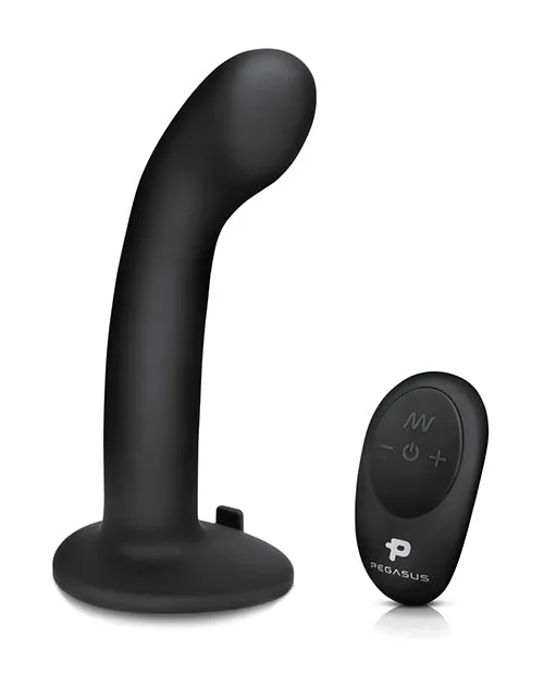 Pegasus Female Sex Toys Pegasus PSpotGSpot Peg Rechargeable Dildo with Remote Control 6in Black Pegasus Female Sex Toys Pegasus PSpotGSpot Peg Rechargeable Dildo with Remote Control 6in Black