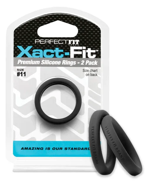 Perfect Fit Perfect Fit Xact Fit 11 Black Pack of 2 Anal
