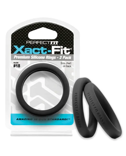 Perfect Fit Xact Fit 18 Black Pack of 2 Perfect Fit Anal