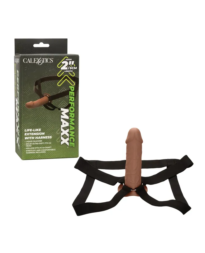 Performance Maxx Female Sex Toys Performance Maxx LifeLike Extension with Harness Chocolate Performance Maxx Female Sex Toys Performance Maxx LifeLike Extension with Harness Chocolate