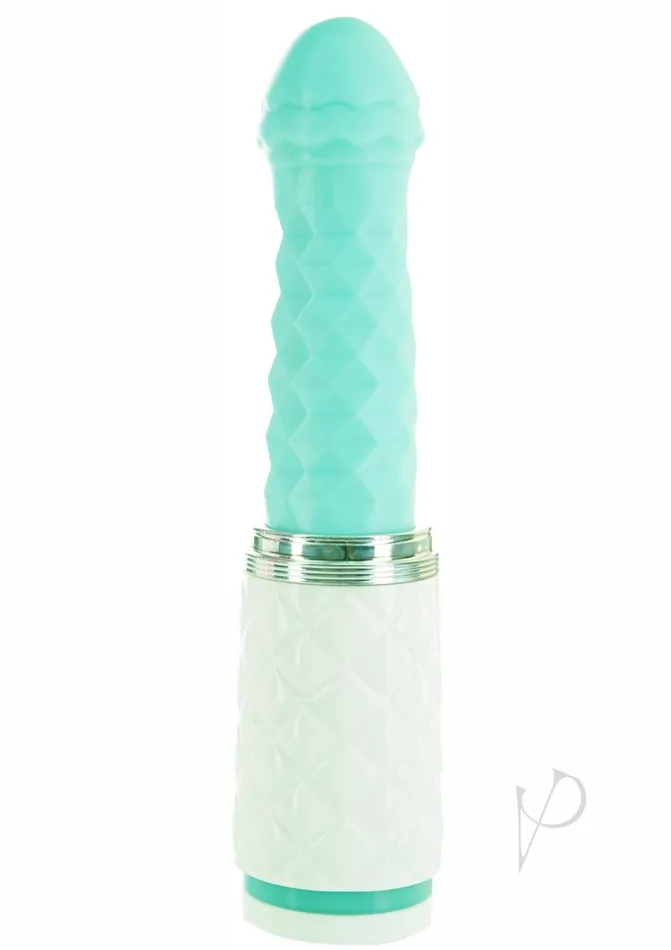 Pillowtalk Vibrators Pillow Talk Feisty Silicone Thrusting and Vibrating Massager Teal