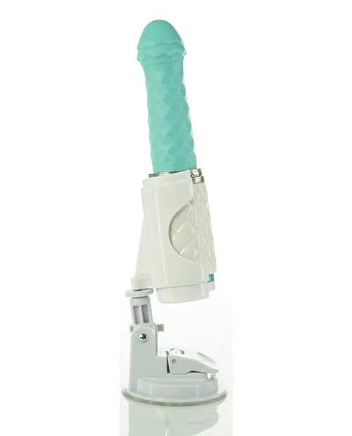 Pillowtalk Vibrators Pillow Talk Feisty Silicone Thrusting and Vibrating Massager Teal