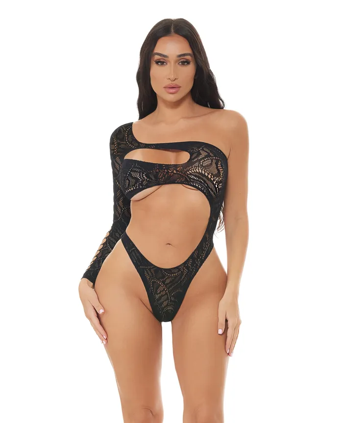 Pink Lipstick Vibrators Pink Lipstick Tap In One Shoulder Teddy Black OS