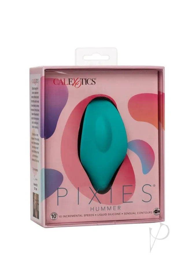 Pixies Hummer Rechargeable Silicone Massager Green Pixies Female Sex Toys