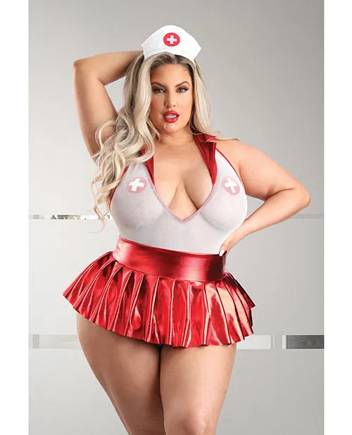Play Pulse Check Collared Teddy wOpen Back Pleated Skirt Medic Hat Pasties RedWhite 3X4X Play By Fantasy Lingerie Vibrators Play Pulse Check Collared Teddy wOpen Back Pleated Skirt Medic Hat Pasties RedWhite 3X4X Play By Fantasy Lingerie Vibrators