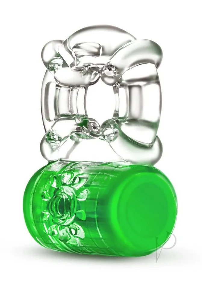 Play With Me Pleaser Rechargeable Cock Ring Neon Green Play With Me By Blush Couples