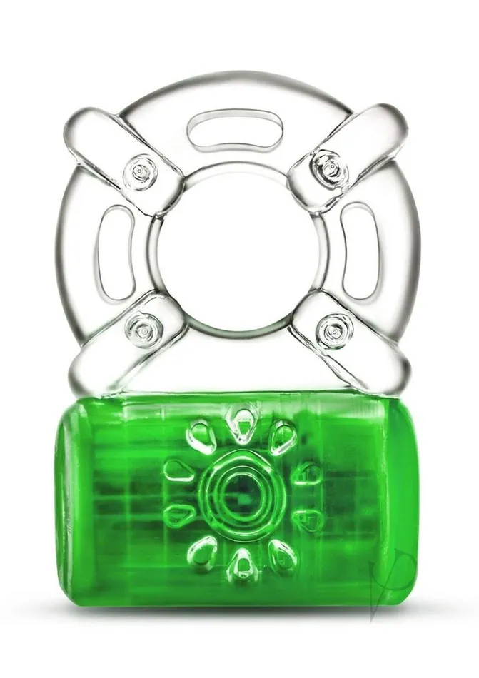 Play With Me Pleaser Rechargeable Cock Ring Neon Green Play With Me By Blush Couples