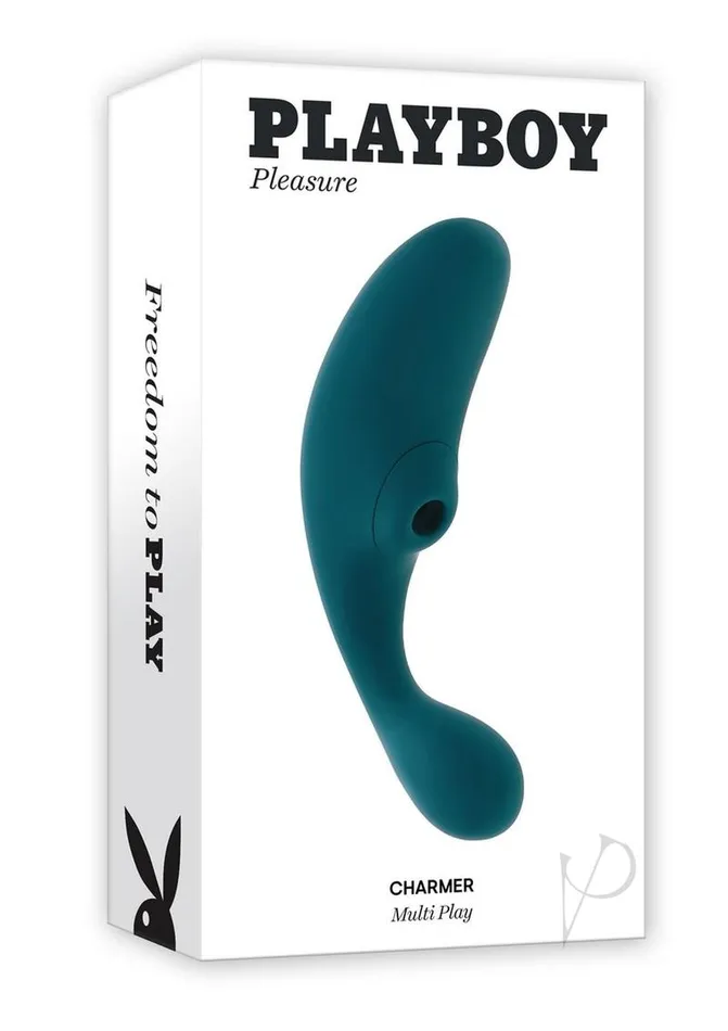 Playboy Female Sex Toys Playboy Charmer Rechargeable Silicone Dual Vibrator with Clitoral Stimulation Green Playboy Female Sex Toys Playboy Charmer Rechargeable Silicone Dual Vibrator with Clitoral Stimulation Green