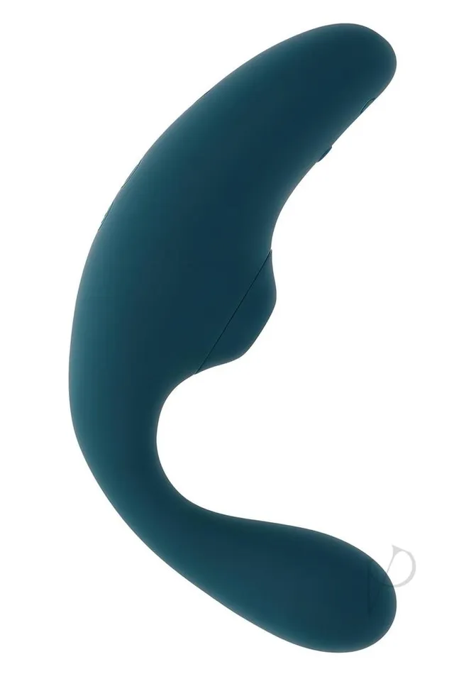 Playboy Female Sex Toys Playboy Charmer Rechargeable Silicone Dual Vibrator with Clitoral Stimulation Green