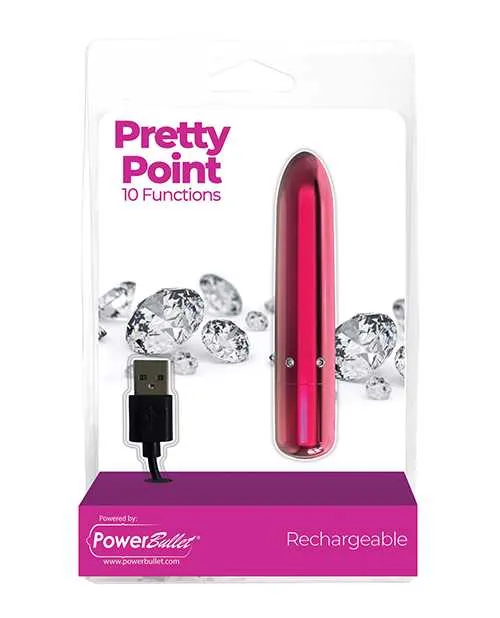Powerbullet PowerBullet Pretty Point Rechargeable Bullet Vibrator Pink Vibrators
