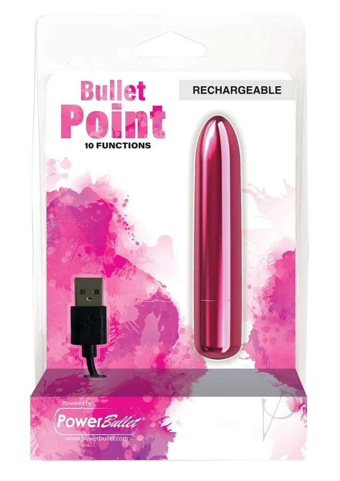 Powerbullet Vibrators PowerBullet Bullet Point Rechargeable Vibrator Pink