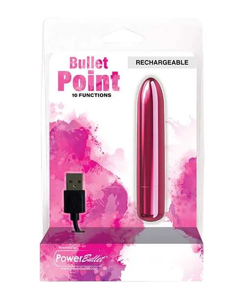 Powerbullet Vibrators PowerBullet Bullet Point Rechargeable Vibrator Pink