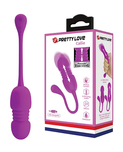 Pretty Love Vibrators Pretty Love Callie Thrusting Egg Fuchsia