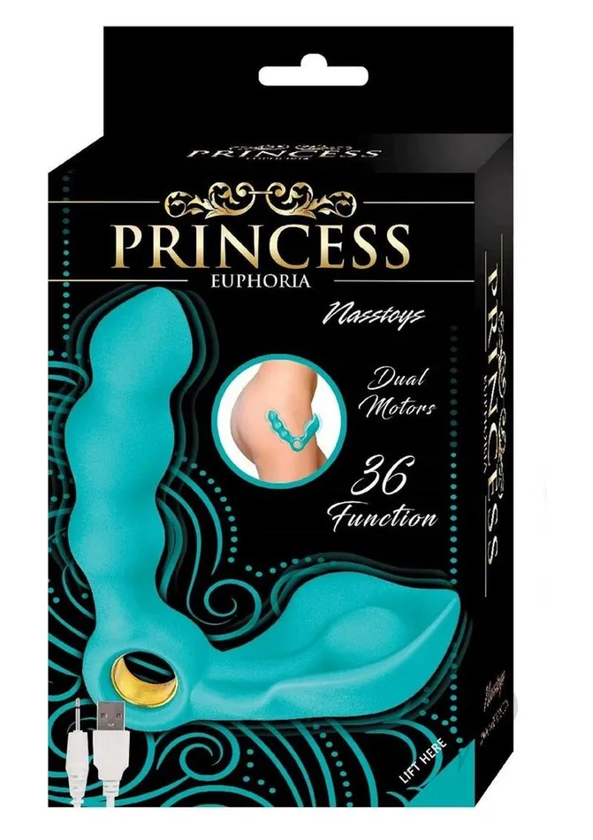 Princess Euphoria Silicone Rechargeable Vibrator Blue Princess Vibrators