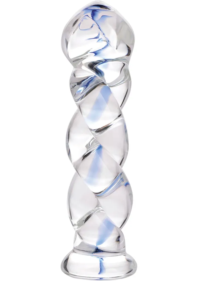 Prisms Soma Twisted Glass 575in Dildo Clear Prisms Dildos