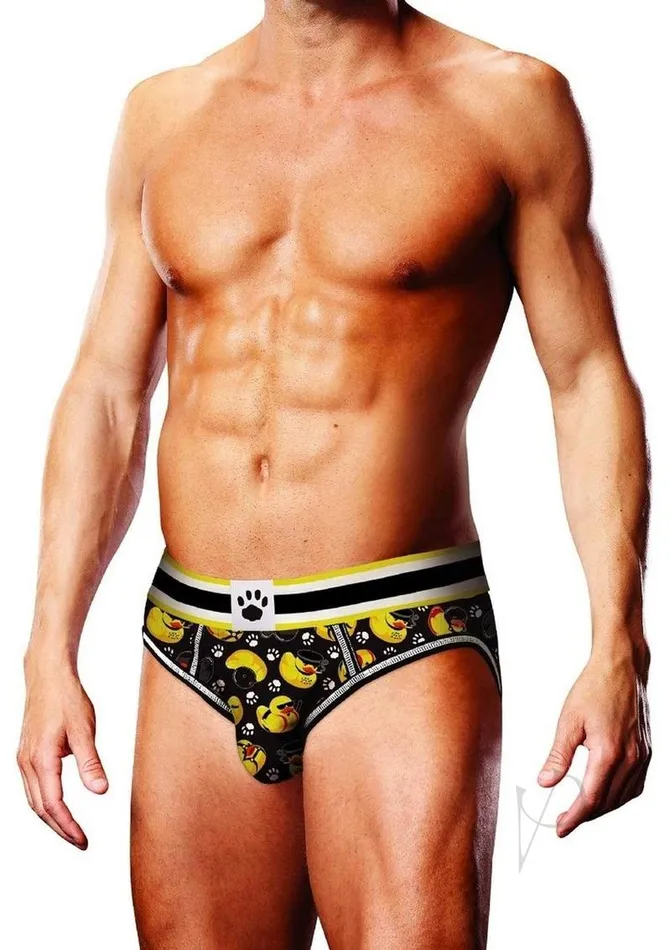 Prowler Anal Prowler BDSM Rubber Ducks Open Brief Medium BlackYellow Prowler Anal Prowler BDSM Rubber Ducks Open Brief Medium BlackYellow