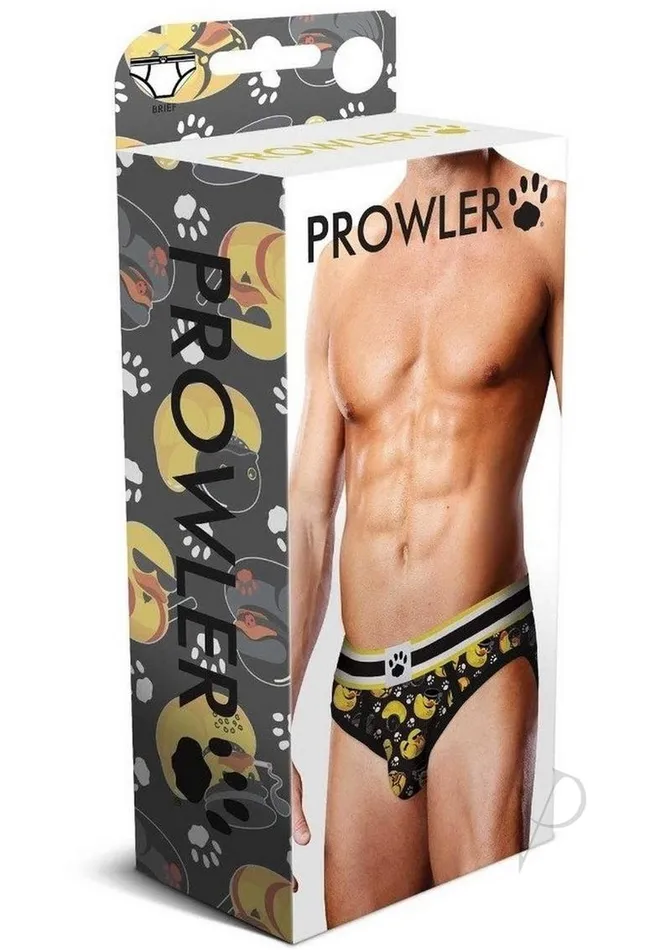Prowler BDSM Rubber Ducks Brief Medium BlackYellow Prowler Anal